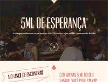 Tablet Screenshot of 5mldeesperanca.com.br